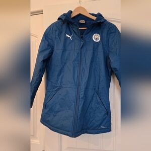 Puma Manchester City Blue Winter Coat
